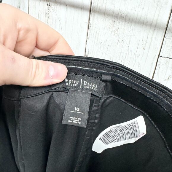 White House Black Market Dress Women Sz 10 Strapless Mini Ruffled Evening Dress - Picture 2 of 3